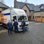 Littleborough Removals team standing in front of removal van